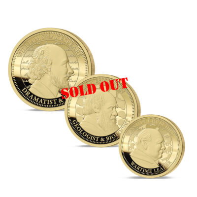 The 2025 Earl's Inspiring Britons Gold Fractional Sovereign Set