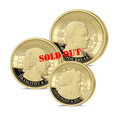 The 2025 Earl's Inspiring Britons Gold Prestige Infill Sovereign Set