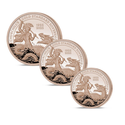 The 2025 St George Rose Gold Fractional Sovereign Set