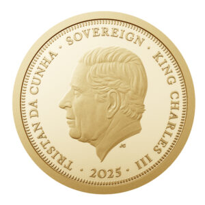 The 2025 Prince and Princess of Wales Matte Proof Gold Sovereign