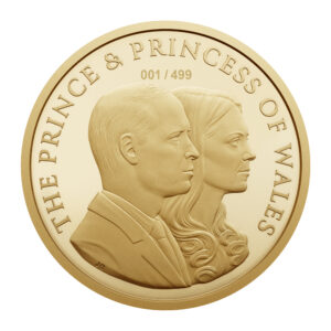 The 2025 Prince and Princess of Wales Matte Proof Gold Sovereign