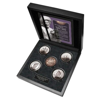 Queen Mother Tribute Silver Crown Set