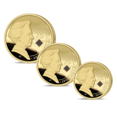 The 2025 Princess Royal 75th Birthday Gold Fractional Sovereign Set