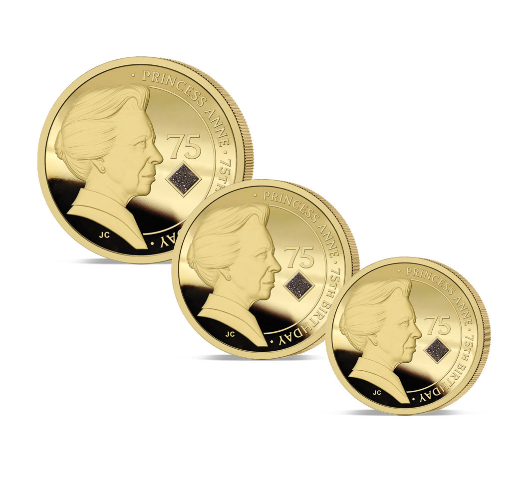 The 2025 Princess Royal 75th Birthday Gold Fractional Sovereign Set