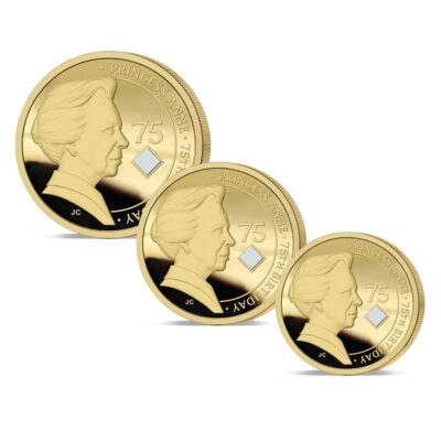 The 2025 Princess Royal 75th Birthday Gold Fractional Sovereign Set