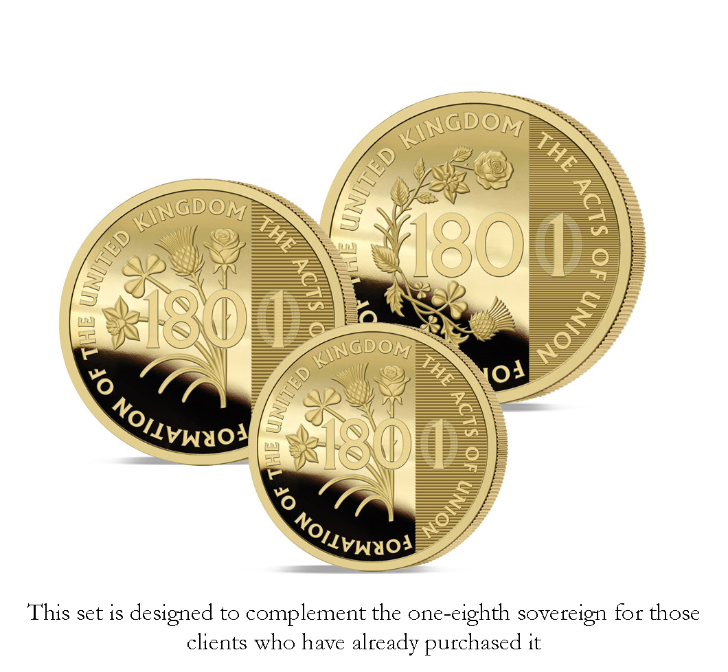 The 2025 Anniversary of the United Kingdom Gold Prestige Infill Sovereign Set
