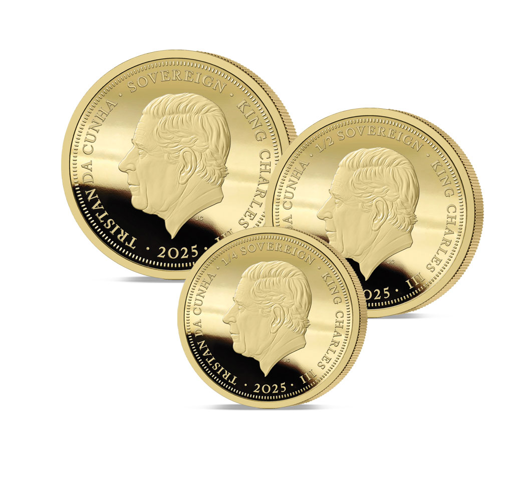The 2025 Remembrance Gold Prestige Infill Sovereign Set Obverse