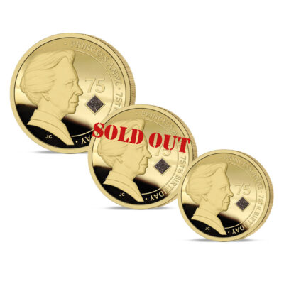 The 2025 Princess Royal 75th Birthday Gold Fractional Sovereign Set