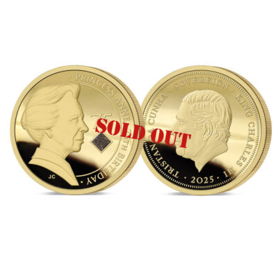 The 2025 Princess Royal 75th Birthday Gold Sovereign