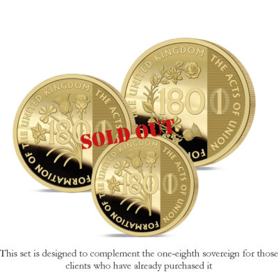 The 2025 Anniversary of the United Kingdom Gold Prestige Infill Sovereign Set