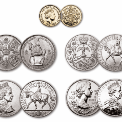 The Queen Elizabeth II:  ‘A Magnificent Reign’ 1953-2022 Gold Half Sovereign and Crown Set