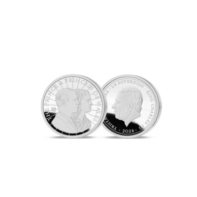 The 2026  William and Catherine 25th Anniversary Platinum One Eighth Sovereign