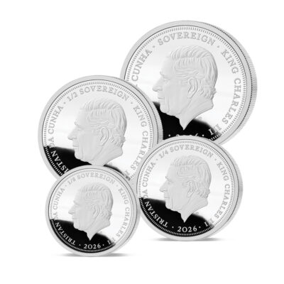 The 2026  William and Catherine 25th Anniversary Platinum Prestige Sovereign Set