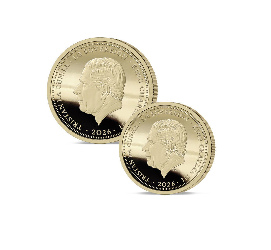 The 2026 Queen Elizabeth II and the Lion Platinum-Gold Essential Infill Sovereign Set Obverse