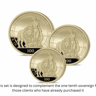 The 2026 Queen Elizabeth II and the Lion Platinum-Gold Prestige Infill Sovereign Set