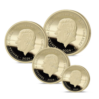 The 2026 Queen Elizabeth II and the Lion Platinum-Gold Prestige Sovereign Proof Set