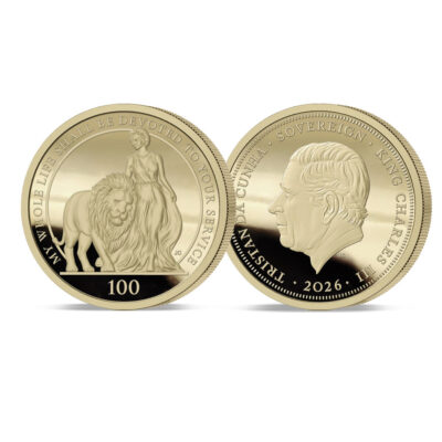 The 2026 Queen Elizabeth II and the Lion Platinum-Gold Sovereign