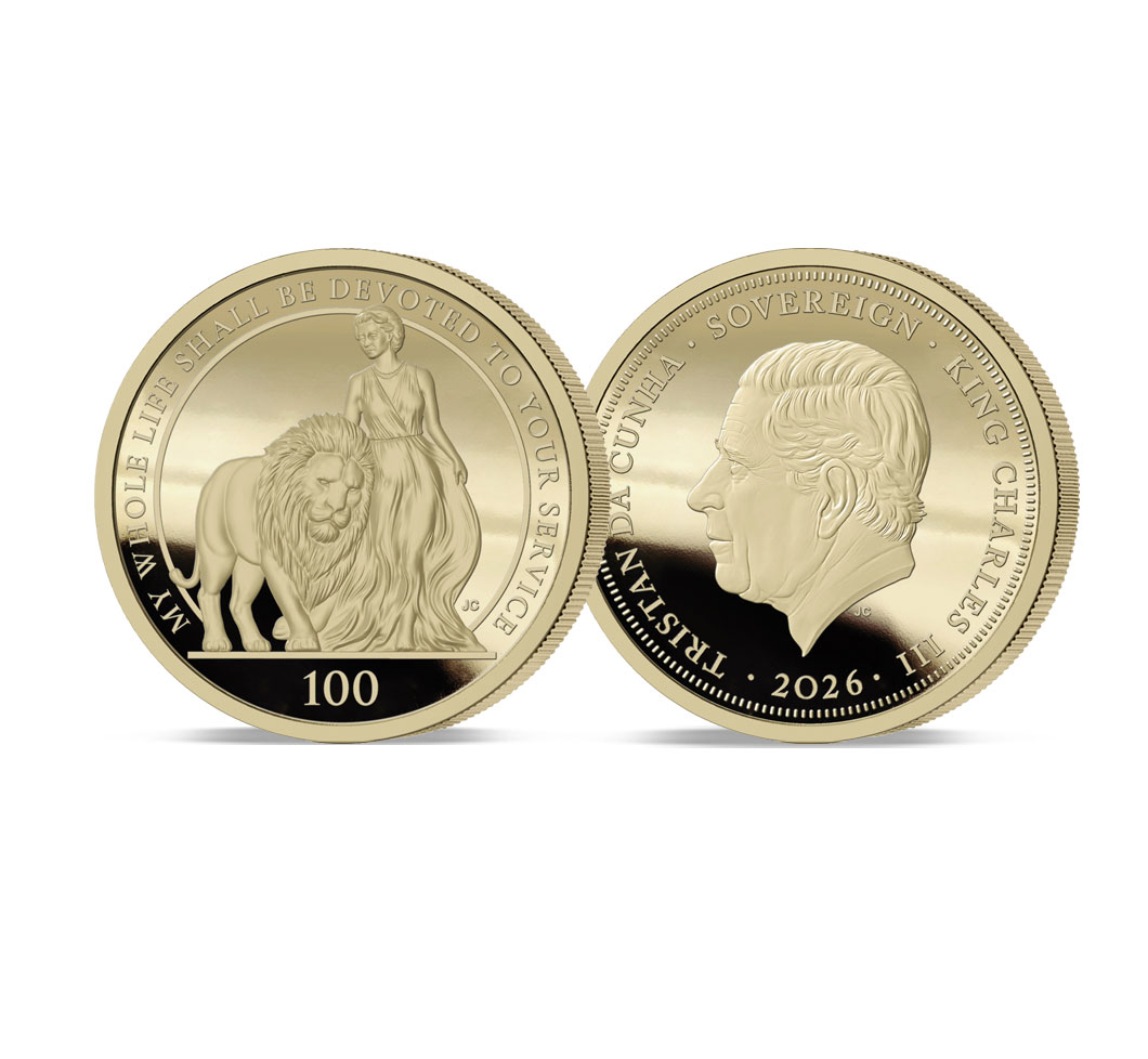 The 2026 Queen Elizabeth II and the Lion Platinum-Gold Sovereign