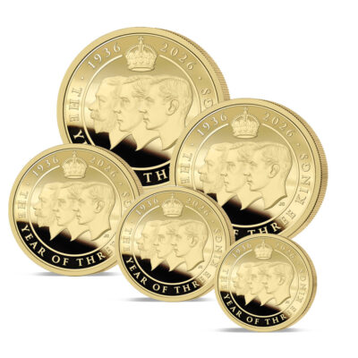 The 2026 Year of Three Kings Gold Deluxe Sovereign Set