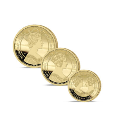 The 2026 Queen Victoria and Queen Elizabeth II 24 ct Gold Prestige Sovereign Proof Set