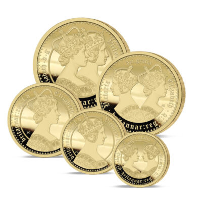 The 2026 Queen Victoria and Queen Elizabeth II 24 ct Gold Deluxe Sovereign Proof Set