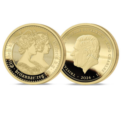 The 2026 Queen Victoria and Queen Elizabeth II 24 ct Double Sovereign