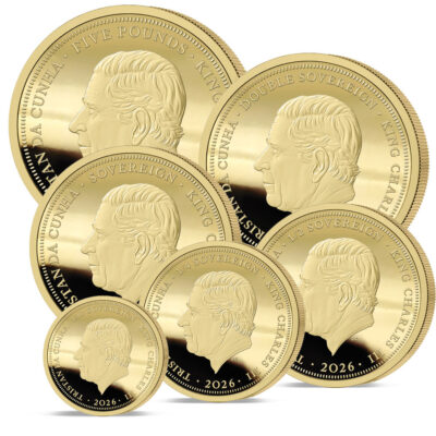 The 2026 William and Catherine 25th Anniversary Gold Definitive Sovereign Set